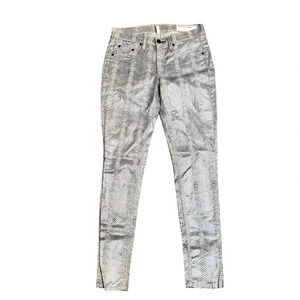 Rag & Bone‎ The Legging Metallic Zebra Print Pants